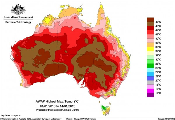 Australia’s 2013 heat waves linked to human-caused climate change, studies conclude