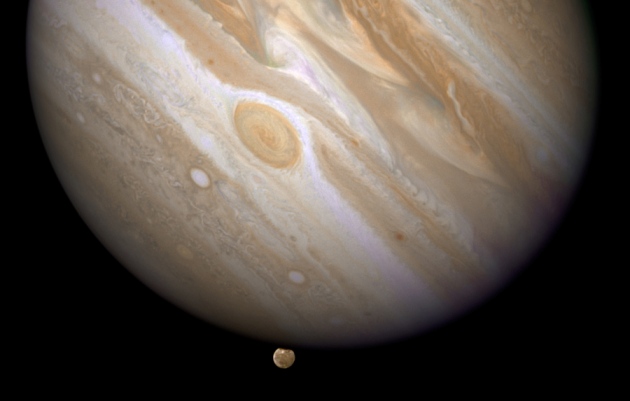 Jupiter glimpsed as aliens would see it