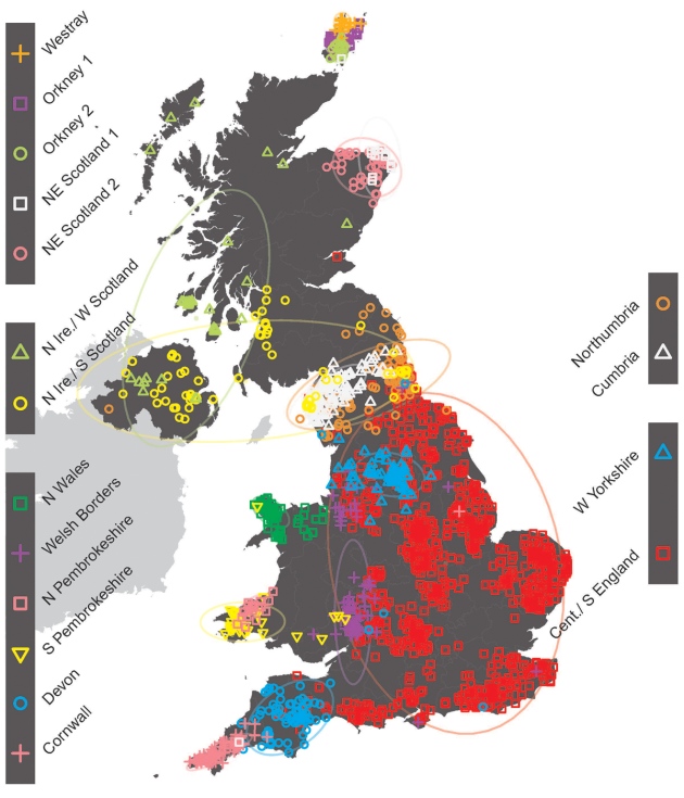 UK mapped out by genetic ancestry