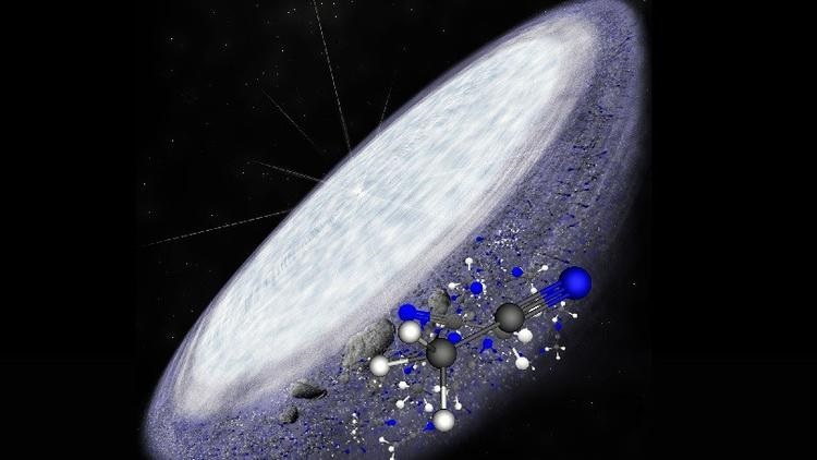 Eureka! Complex organic molecules found in a young star system