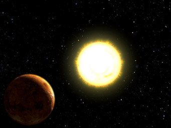 Volcanoes on a Super-Earth?