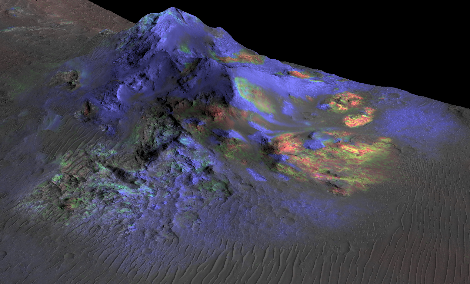 NASA Spacecraft Detects Impact Glass on Surface of Mars