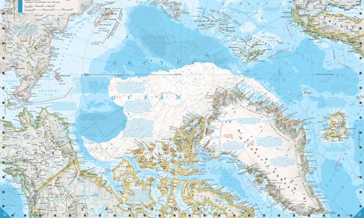 Watch How Much National Geographic Has Redrawn Its Atlas Because of the Melting Arctic