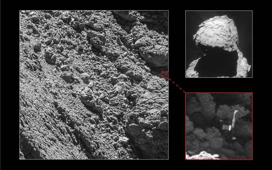 Rosettak Philae aurkitu du