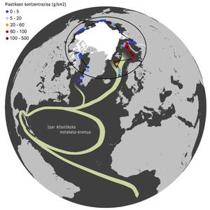 [:eu]Ipar Atlantikoko plastikoek Artikoan amaitzen dutela frogatu dute[:]