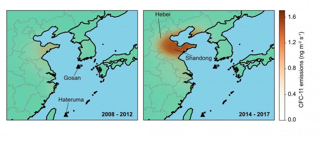 [:es]Localizan la zona de China desde la que se está volviendo a destruir la capa de ozono[:]
