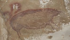 [:es]La pintura de un jabalí de hace 45.500 años es la obra de arte figurativo más antigua del mundo[:]