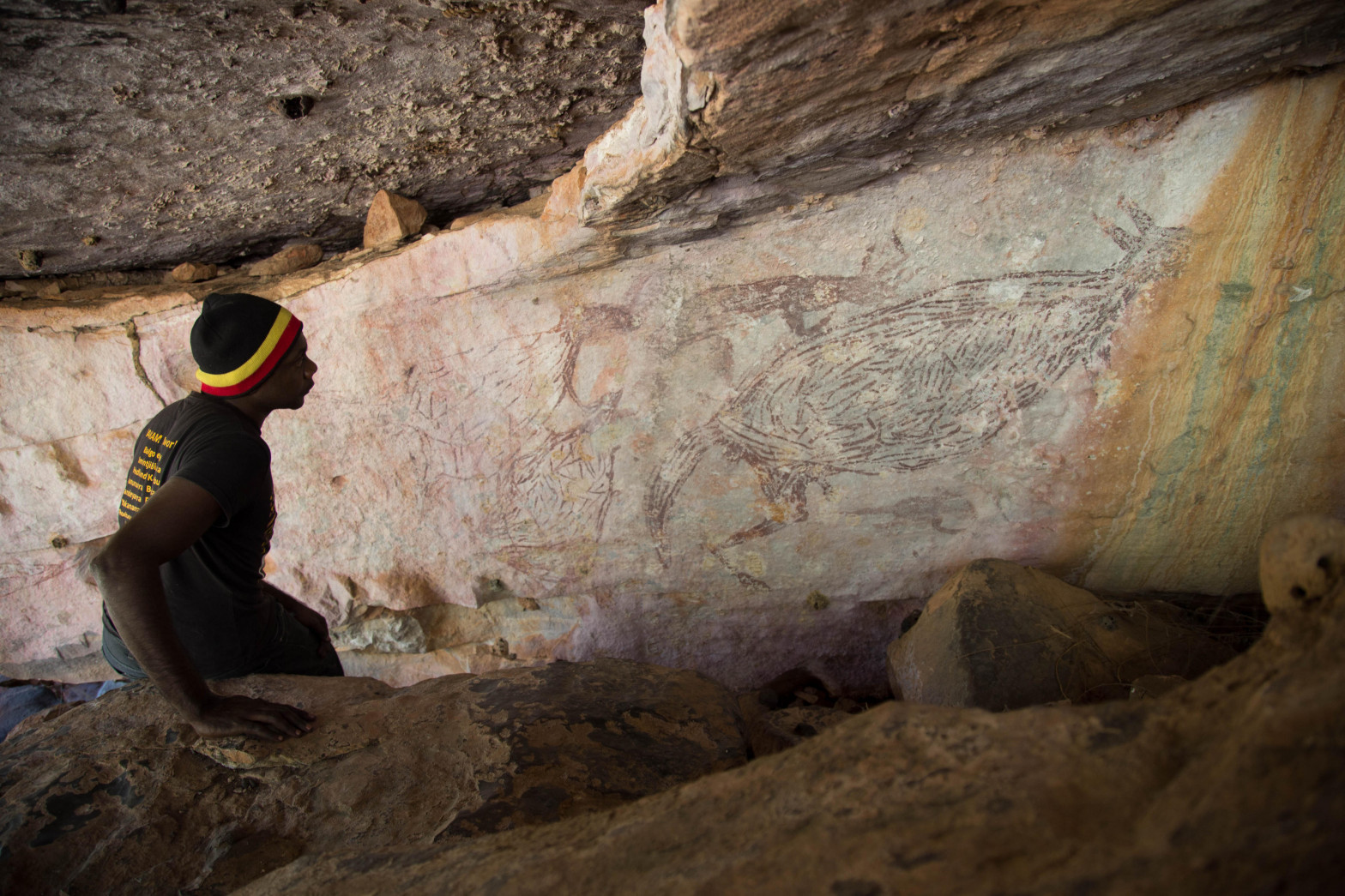 [:es] El primer canguro pintado en la roca tiene 17.000 años [:]