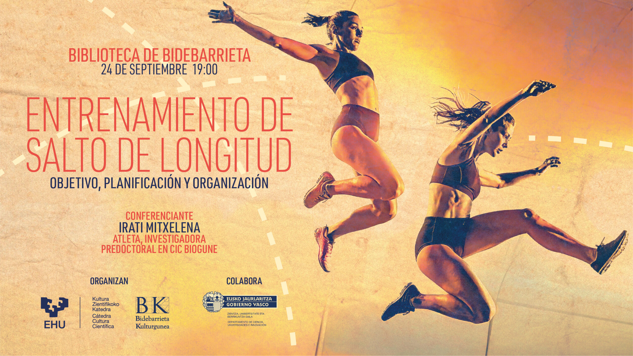 La atleta Irati Mitxelena compartirá las claves de su entrenamiento en Bidebarrieta Científica