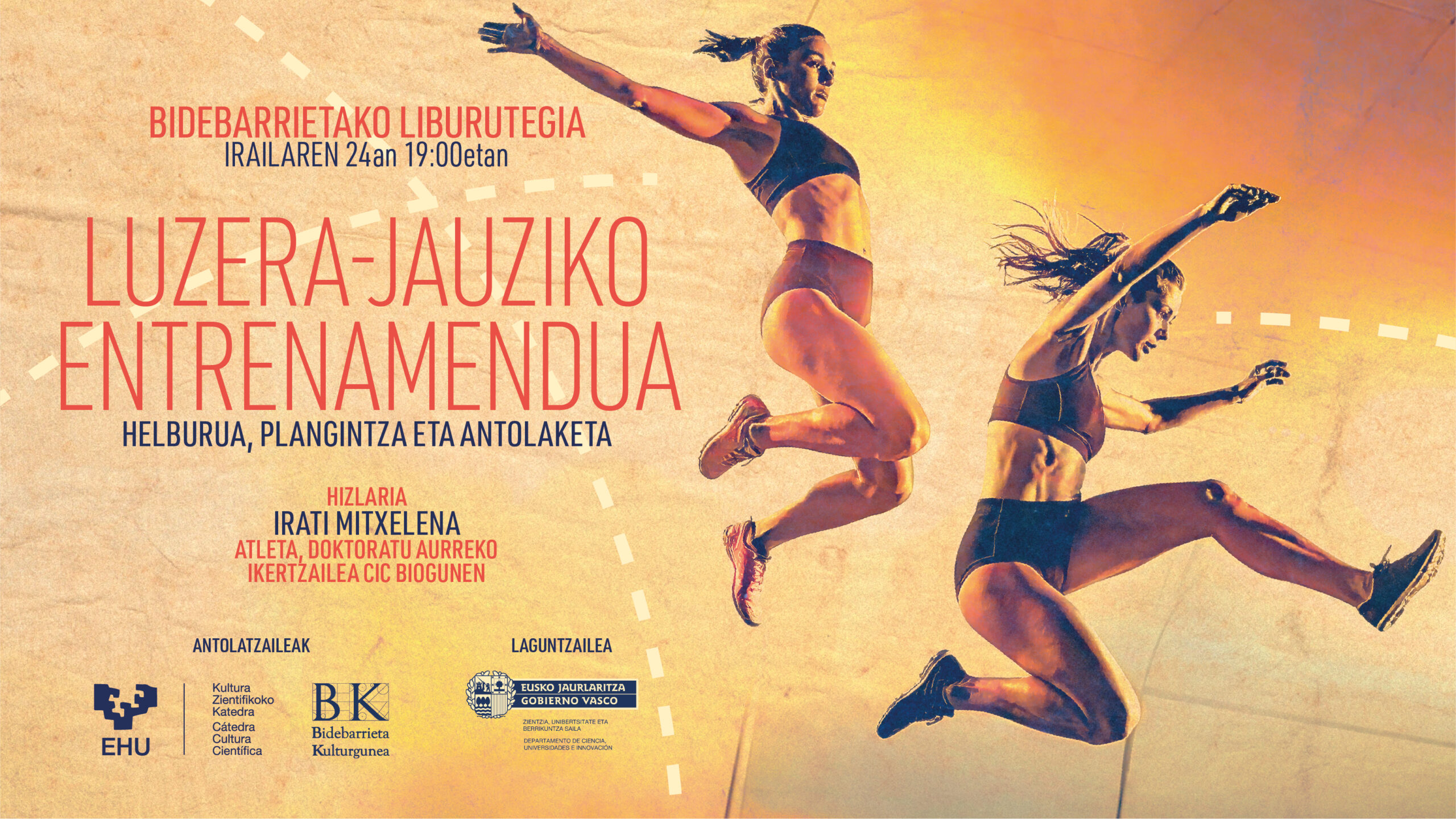 Irati Mitxelena atletak bere entrenamenduaren gakoak azalduko ditu Bidebarrieta Zientifikoan