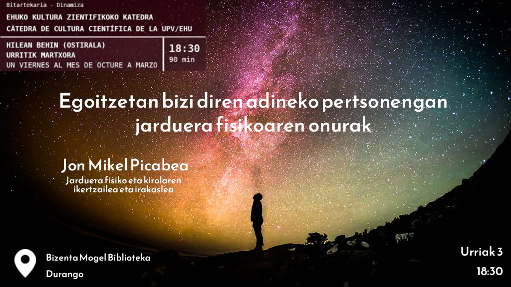 Zientziaren ertzetik | Egoitzetan bizi diren adineko pertsonengan jarduera fisikoaren onurak