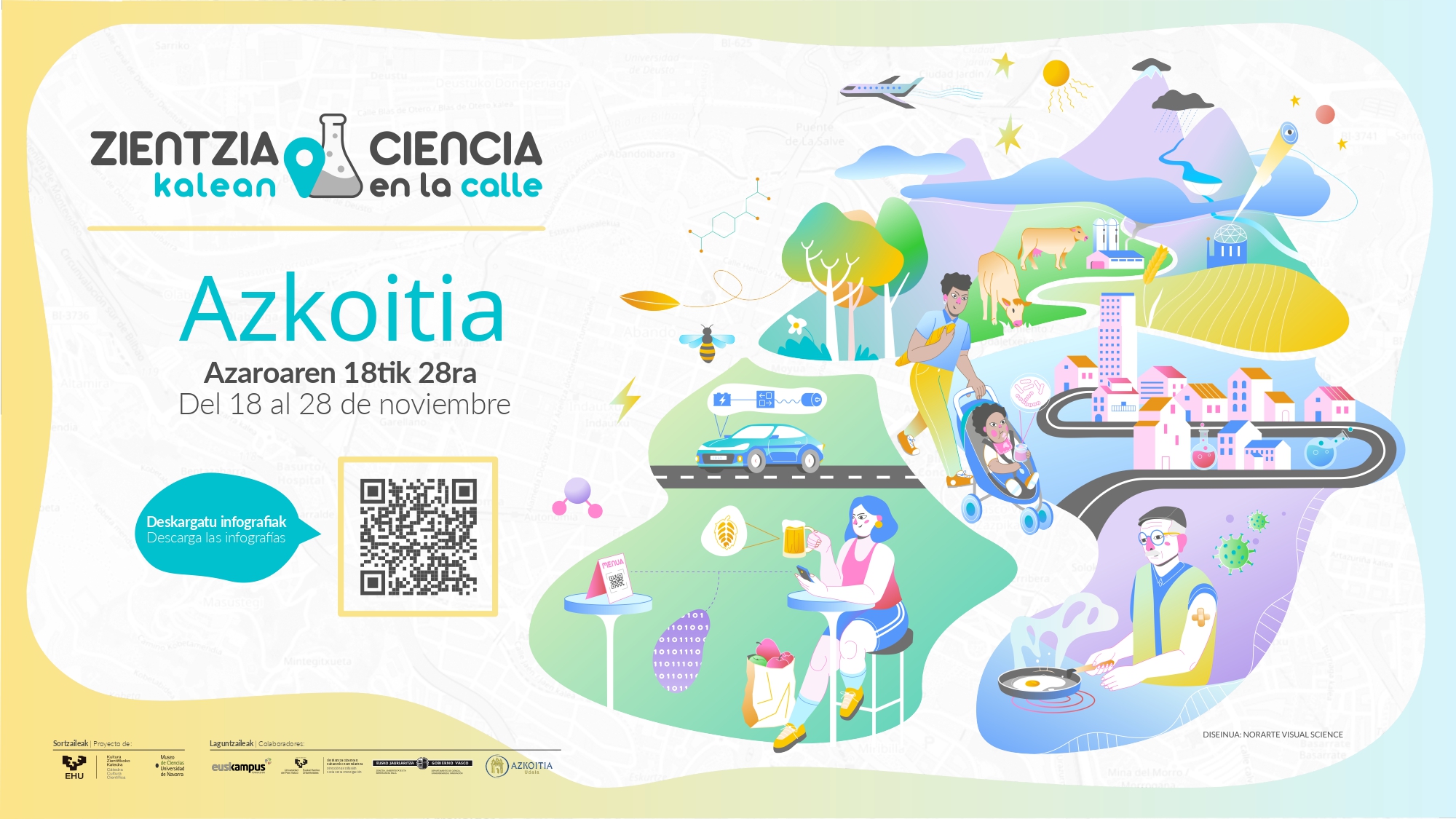 Zientzia Kalean erakusketa hartuko du Azkoitiak, eguneroko zientzia jendarteratzeko