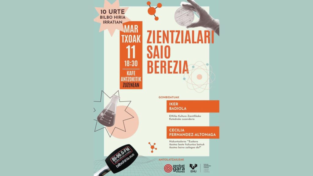 El programa “Zientzialari” de Bilbo Hiria Irratia celebra su 10º aniversario con una emisión especial en directo