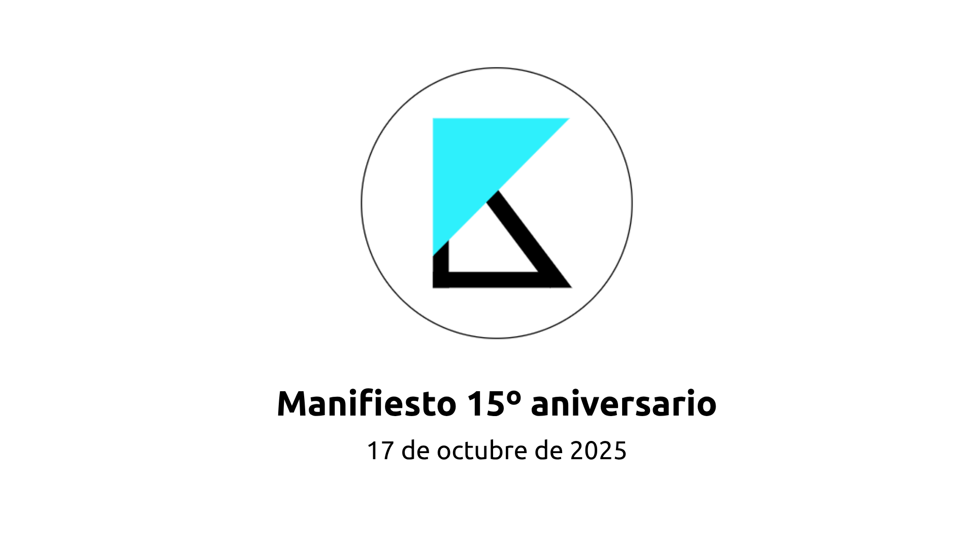Manifiesto 15º Aniversario